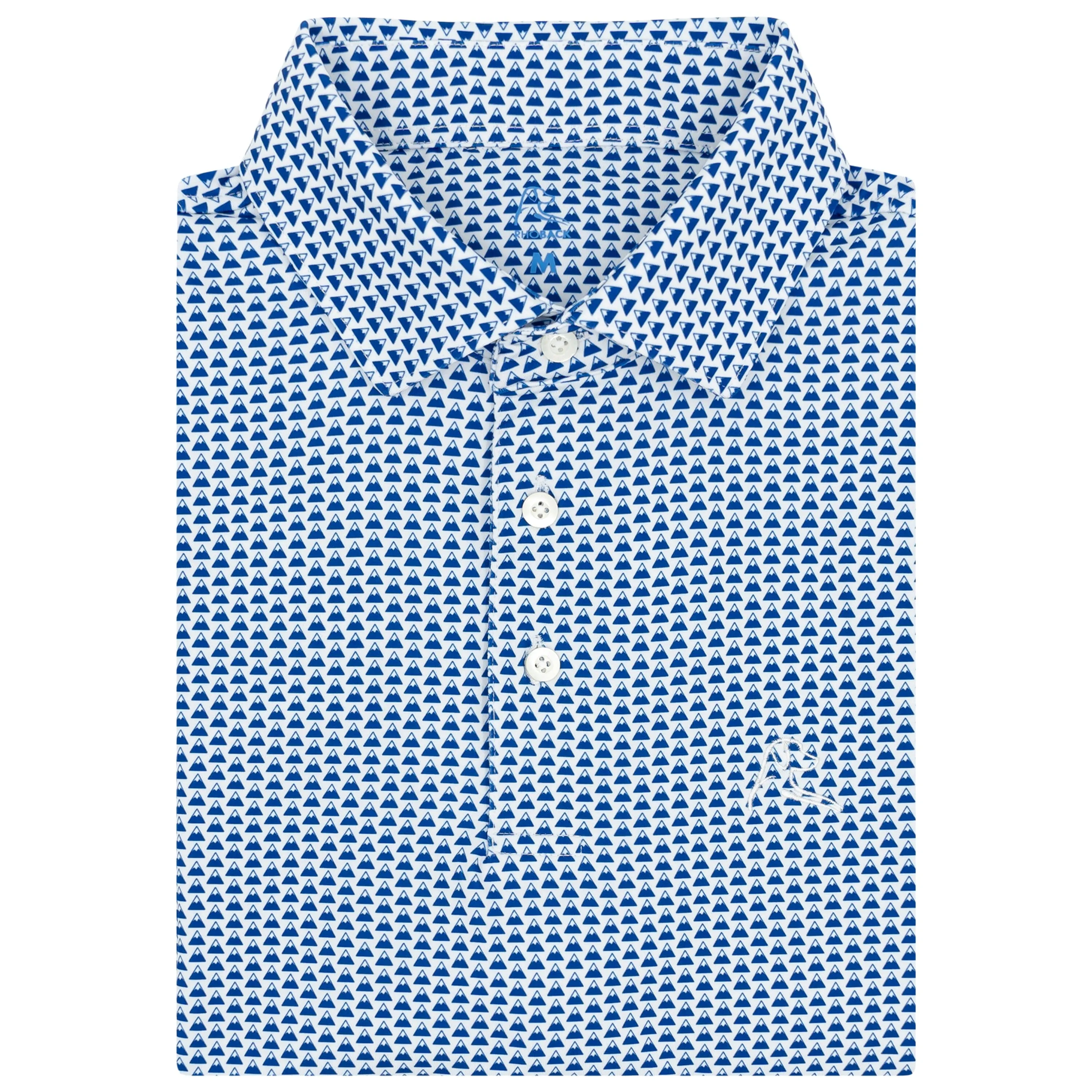 The Fourteener | Performance Polo | The Fourteener - Ocean Blue/White