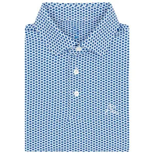 The Fourteener | Performance Polo | The Fourteener - Ocean Blue/White