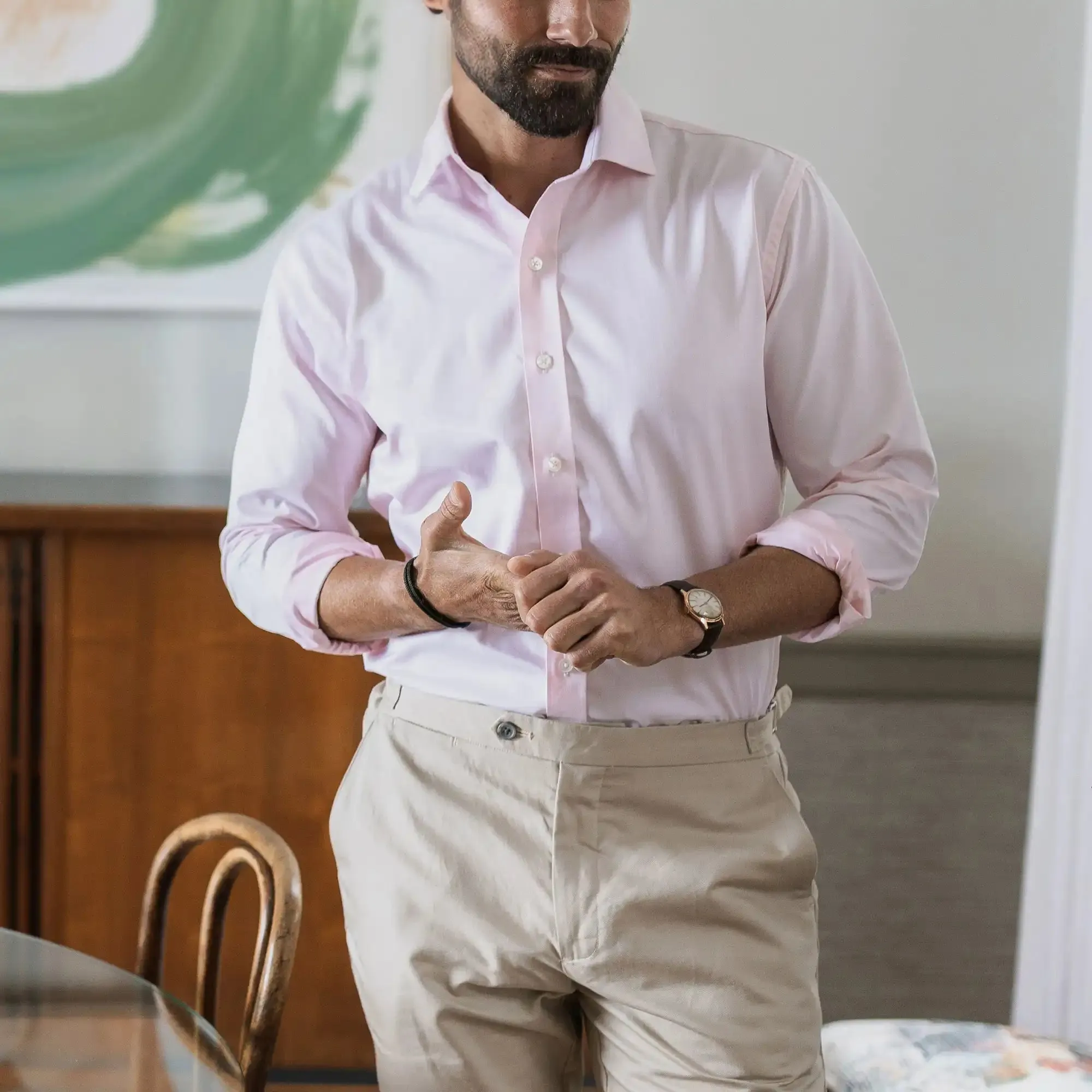 The Pink Signature Fine Twill Custom Shirt