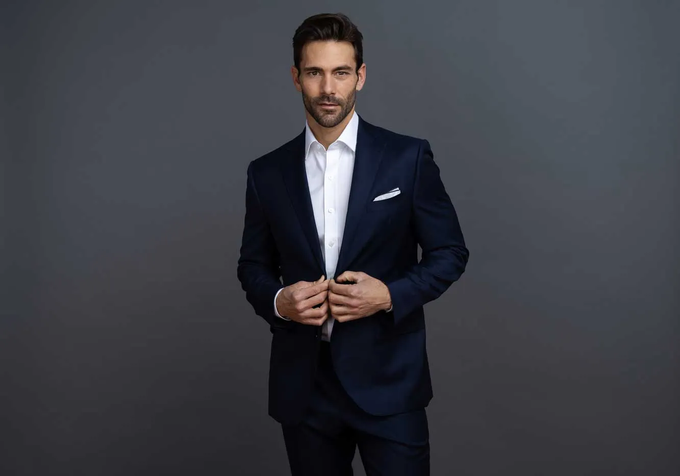 The White Sullivan Non Iron Fine Twill Custom Shirt