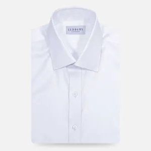 The White Sullivan Non Iron Fine Twill Custom Shirt