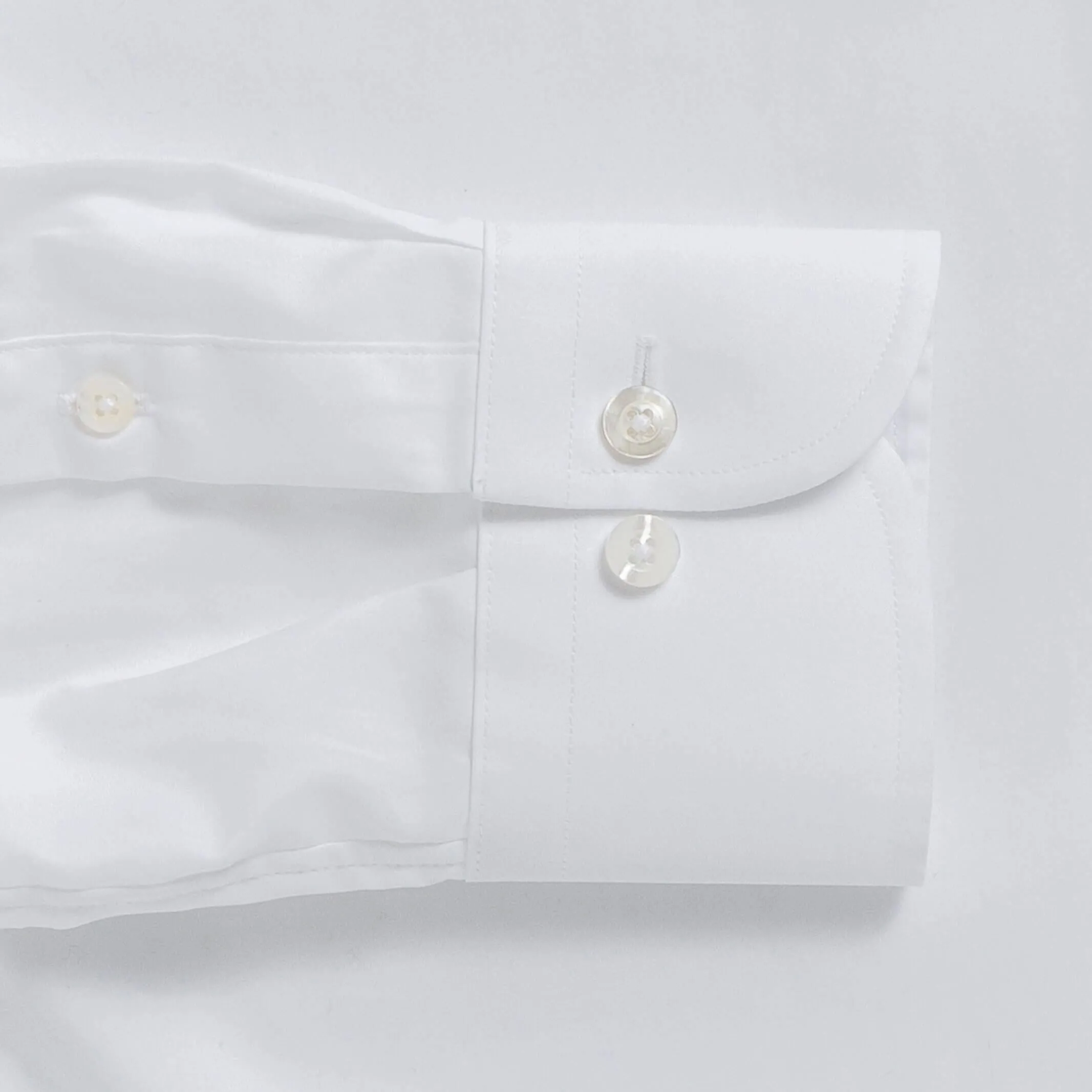 The White Thomas Mason Carlyle Giza Fine Twill Custom Shirt