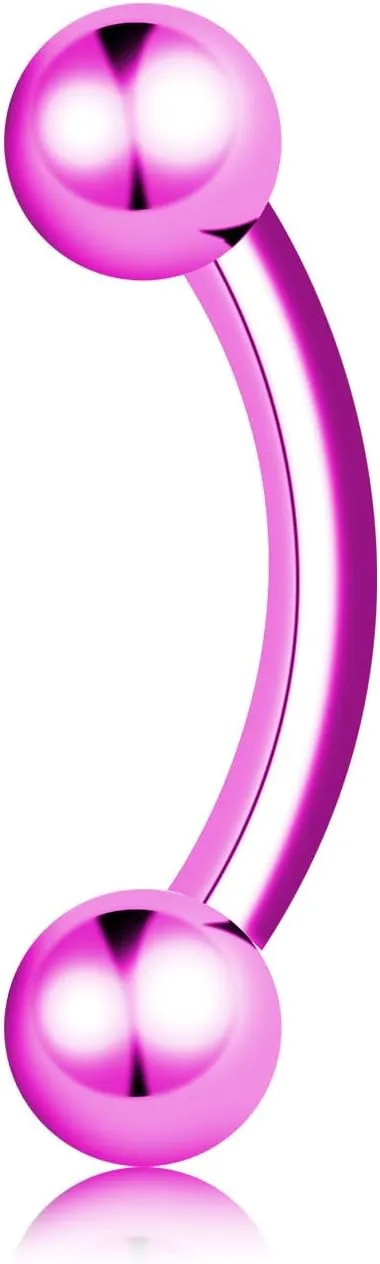 Titanium 16G Eyebrow Rings internally threaded Ball Nose Septum Hoop Earring Eyebrow Tragus Lip Rings Daith Helix 6-12mm Smily Piercing Jewelry for Women Men