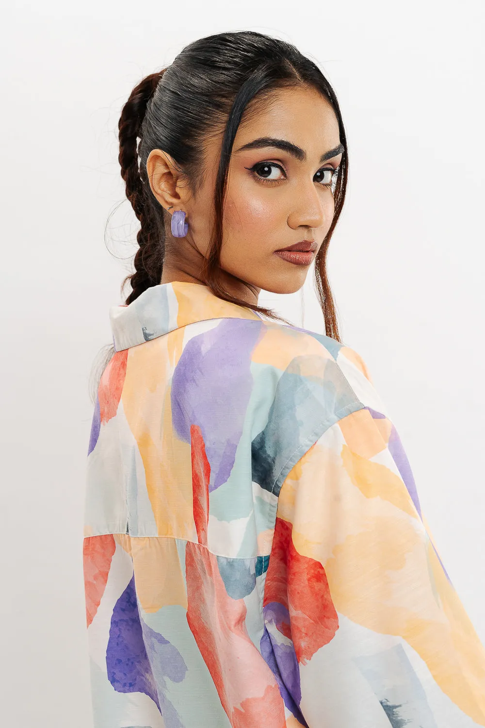 Tooti Frooti Print Women's Resort Shirt