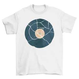 Unique Fashion Broken Vinyl illustration Vintage Retro Style Song