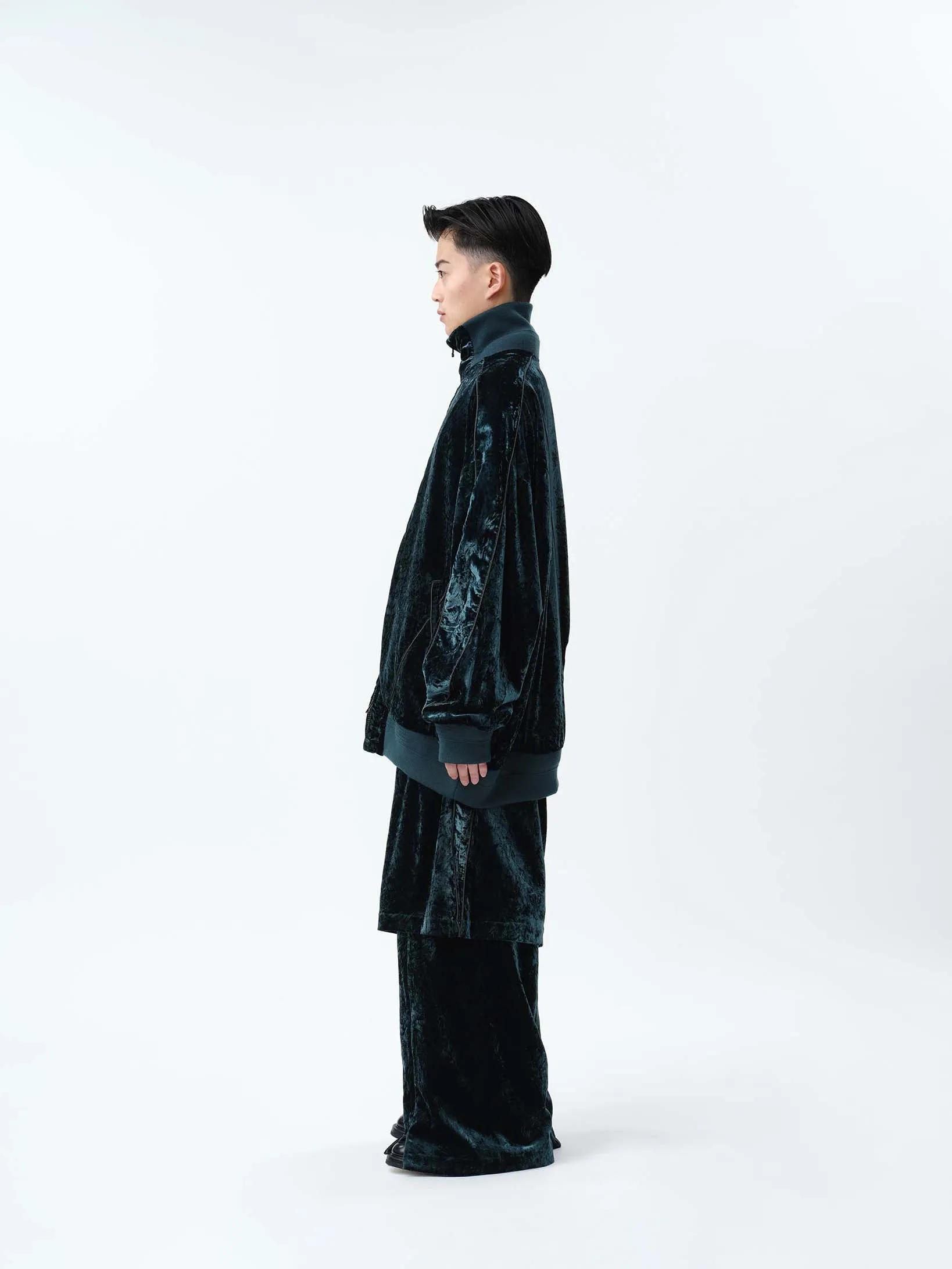 VELVET TRANSFORM EASY TRACK PANTS .12【GREEN】