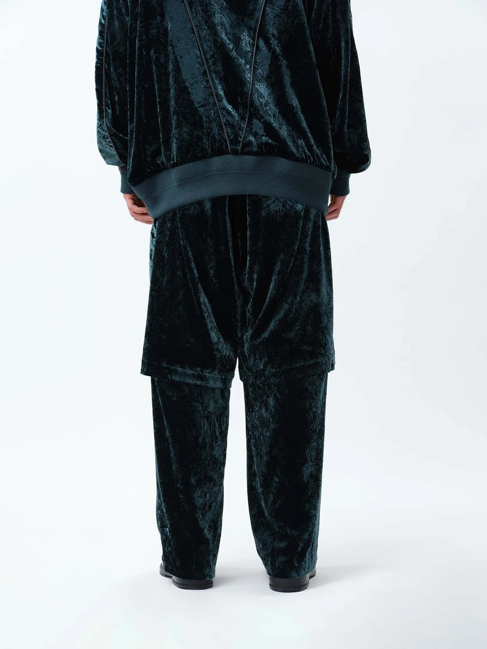 VELVET TRANSFORM EASY TRACK PANTS .12【GREEN】