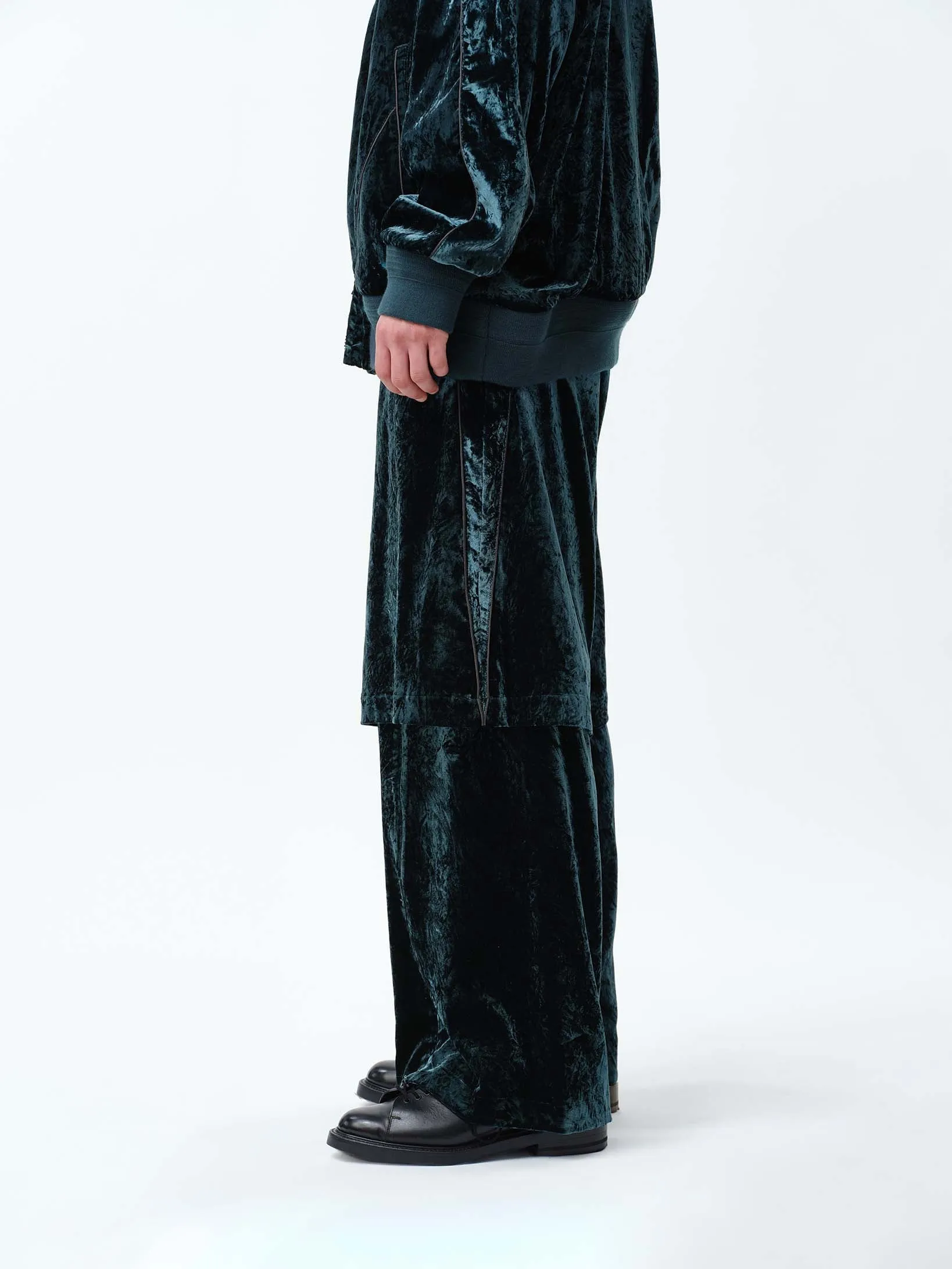 VELVET TRANSFORM EASY TRACK PANTS .12【GREEN】