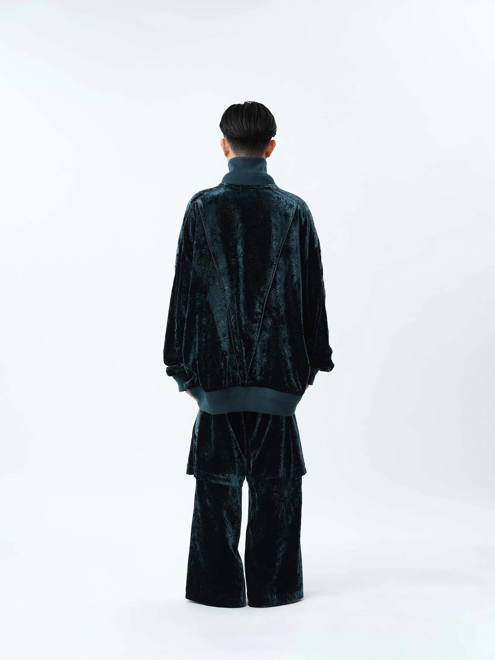 VELVET TRANSFORM EASY TRACK PANTS .12【GREEN】