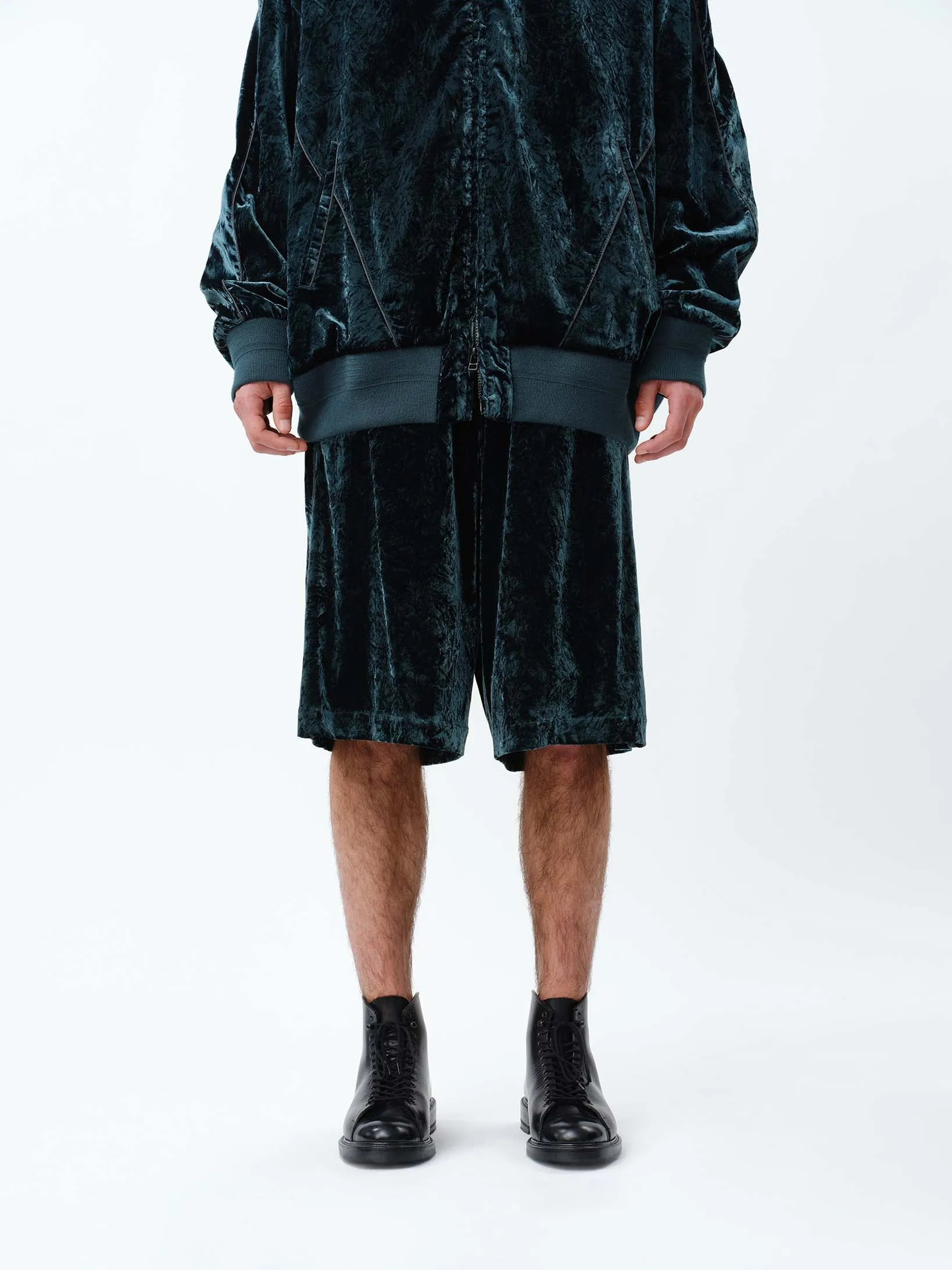VELVET TRANSFORM EASY TRACK PANTS .12【GREEN】