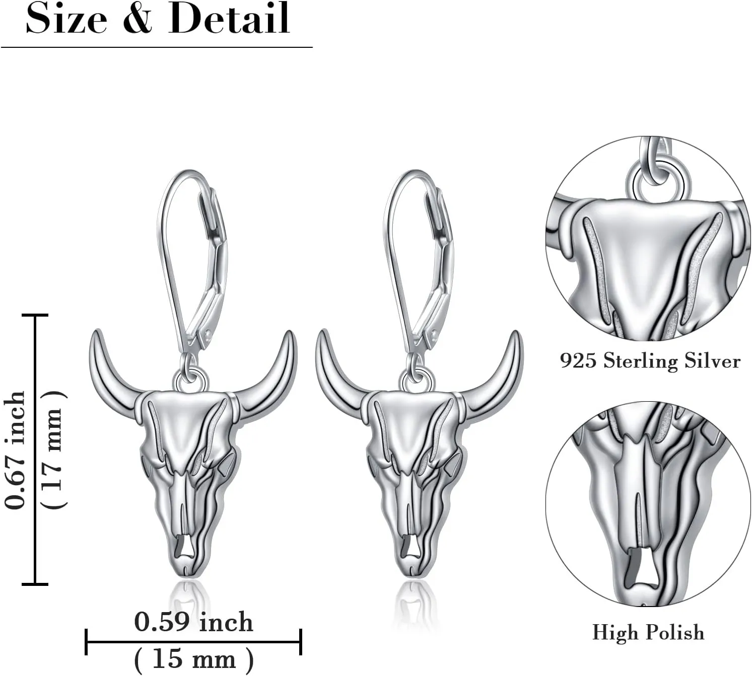 Western Cow Set 925 Sterling Silver Turquoise Cow Skull Earrings/Choker Necklace Cowgirl Boot Dangle Earrings Cowgirl Cowboy Jewelry Set Bohemian Jewelry Gift for Women Men