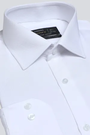 White Dobby Formal Shirt