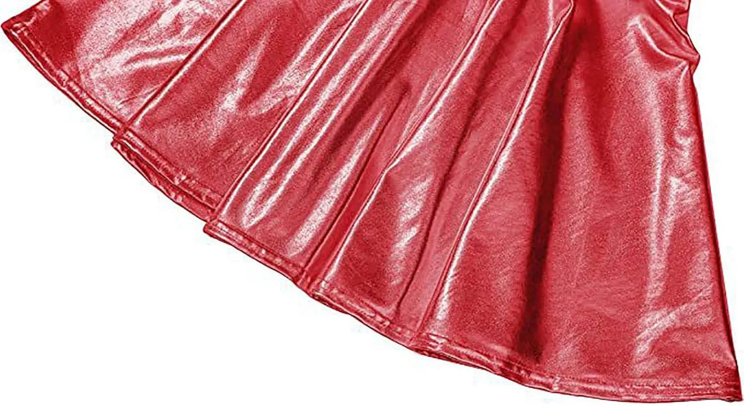 Women Faux Leather Mini Skirts Night Out Disco Short Skirt Sexy Performance Stage Pleated Skirt PU-Leather Skirts