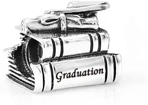 Women Girls Graduation Celebration Charms Compatible with Pandora Bracelets Daughter Granddaughter Students Sister Birthday Christmas