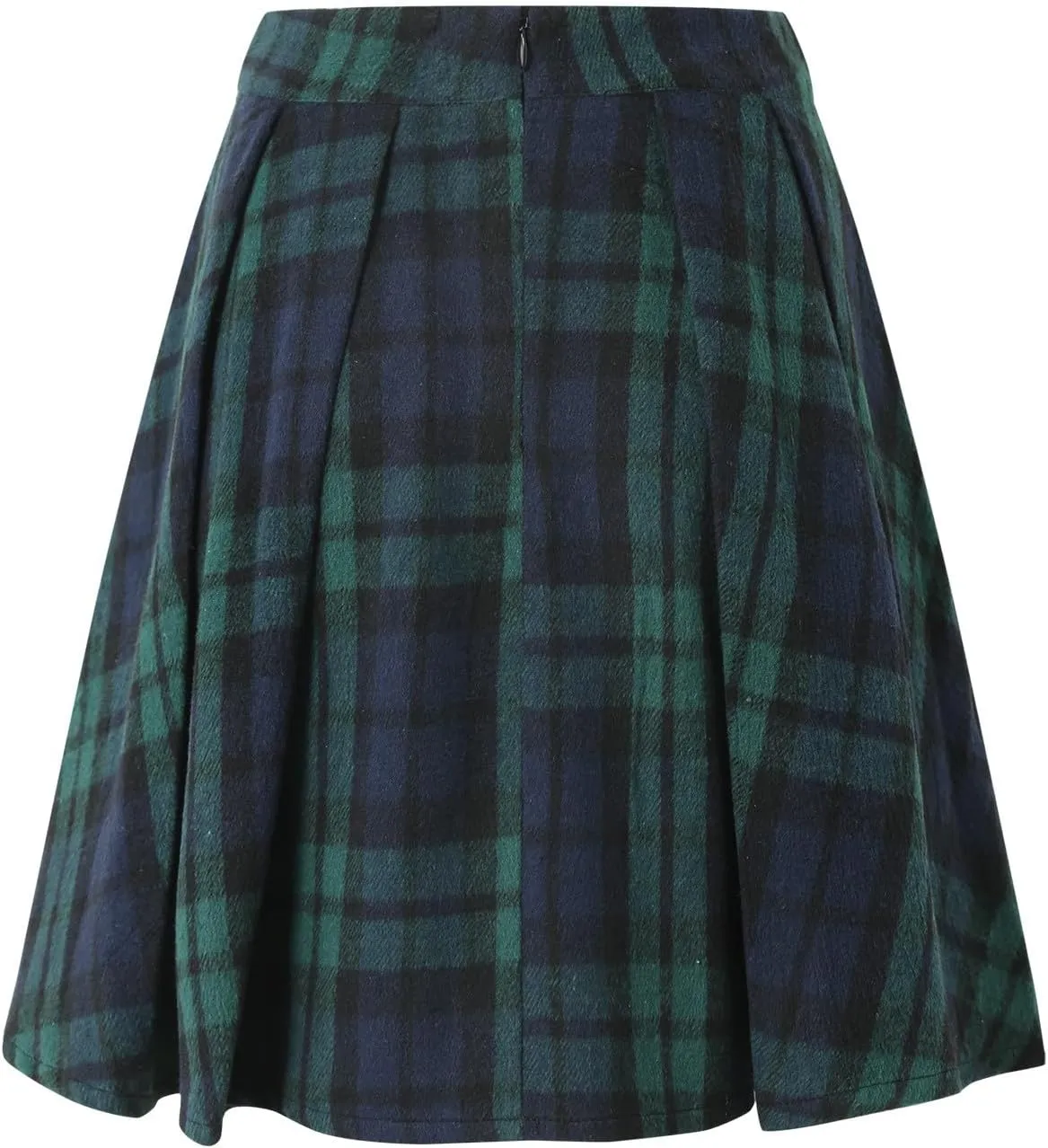 Women Plaid Mini Skirts High Wasited Pleated Skirt Summer A Line Skirts Plus Size Flared Skirt Casual School Uniform