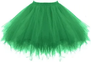 Women's A-Line High Waisted Midi Skirt Women's Tulle Skirts Ruffle Solid Layer Skirts Elastic High Waist Beach
