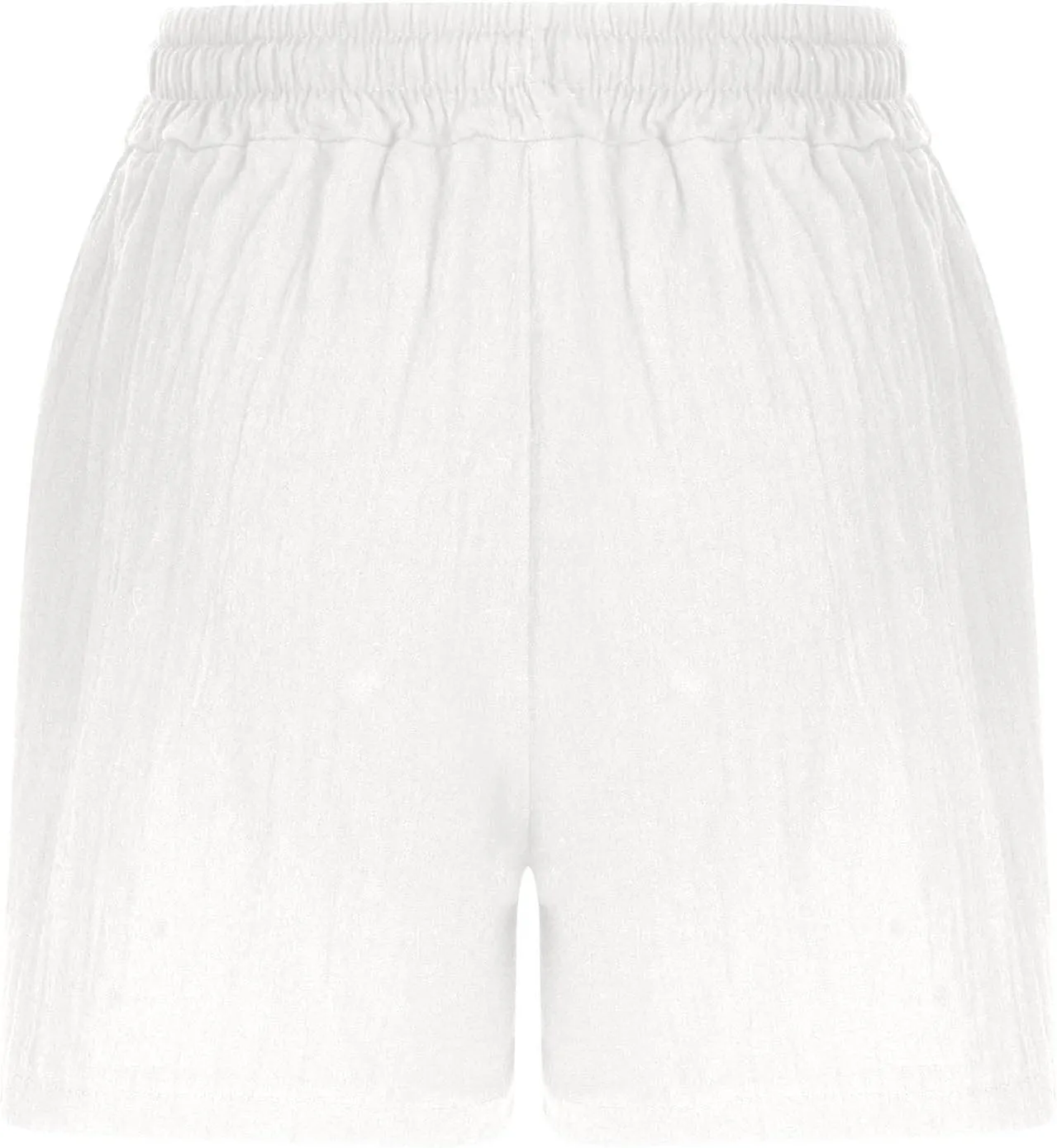 Womens Casual Shorts Drawstring Comfy Elastic Shorts Summer Pull On Short Pants with Pockets