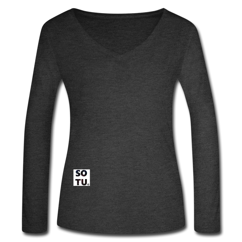 Women’s Long Sleeve  V-Neck Flowy Tee