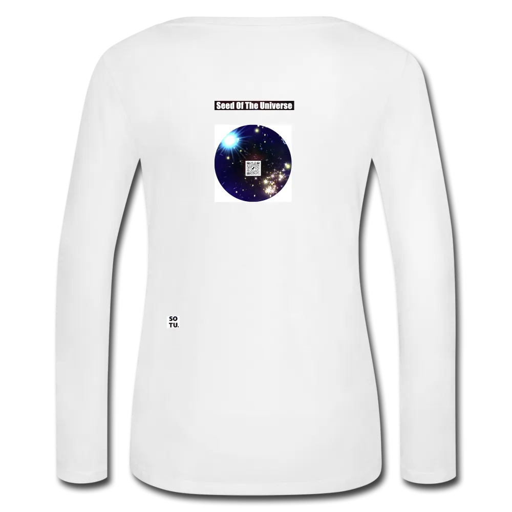 Women’s Long Sleeve  V-Neck Flowy Tee