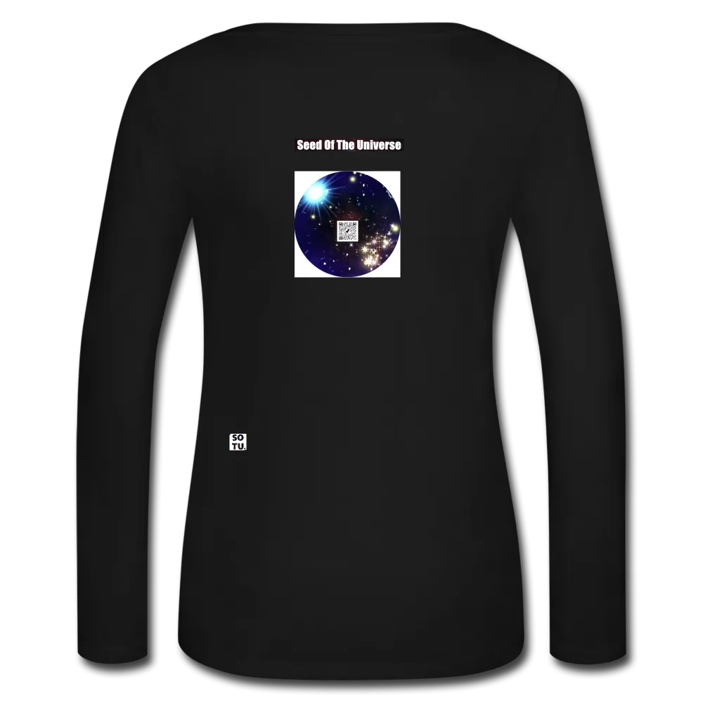 Women’s Long Sleeve  V-Neck Flowy Tee