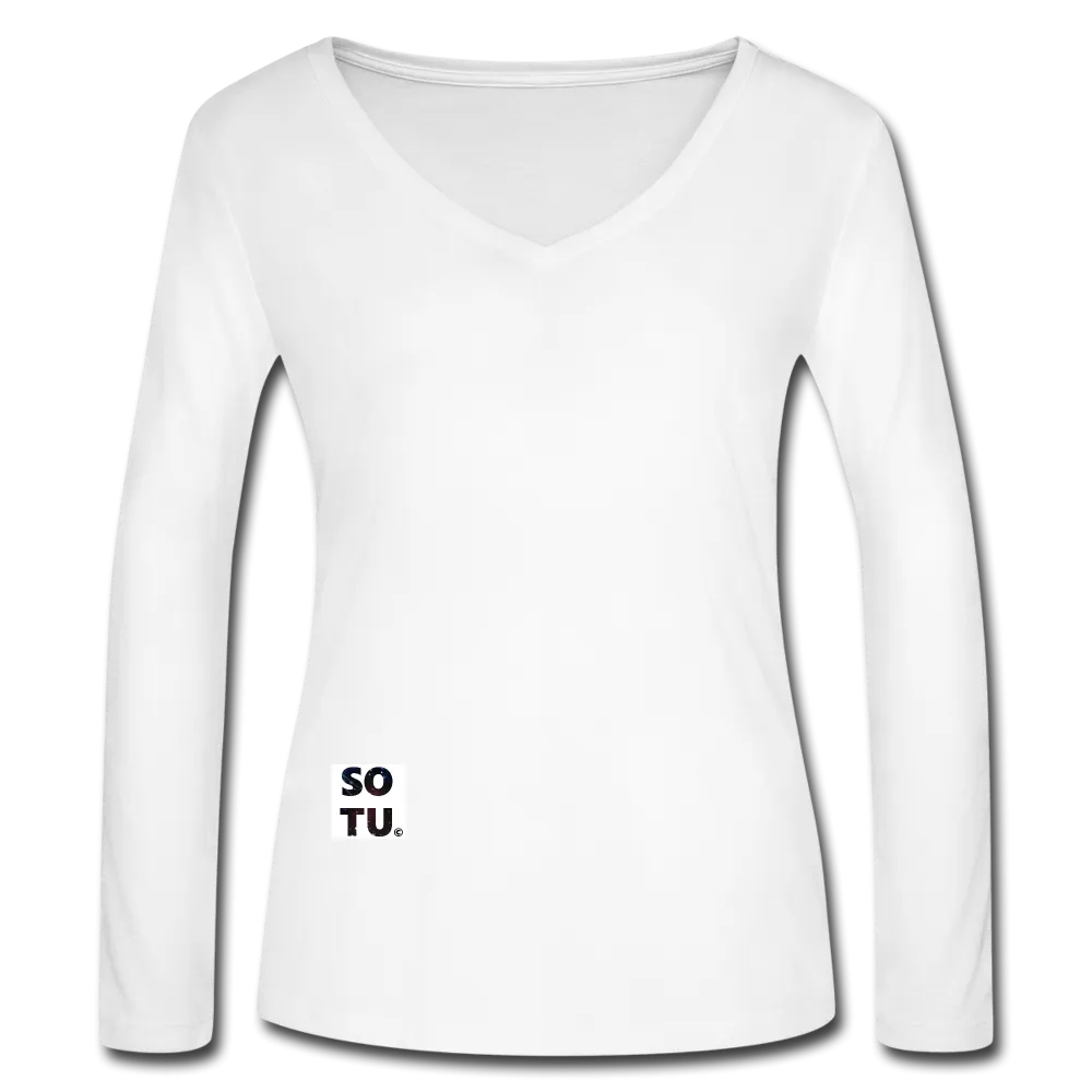 Women’s Long Sleeve  V-Neck Flowy Tee