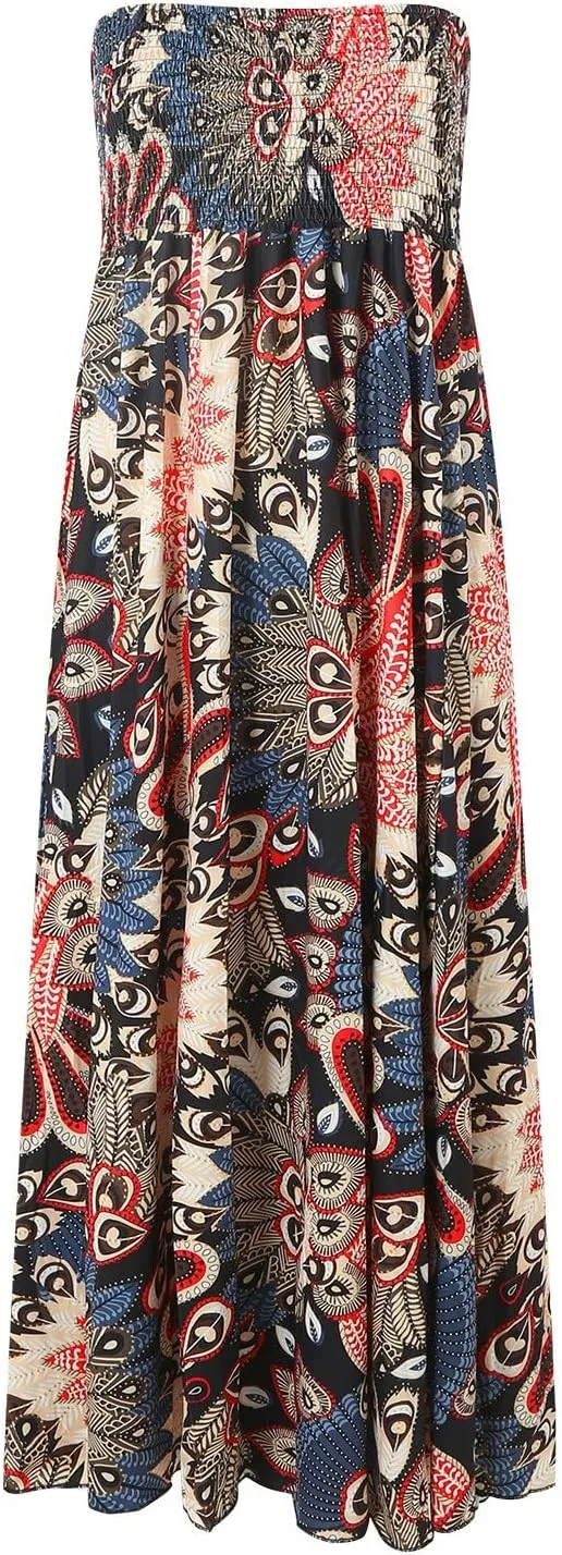 Womens Maxi Skirts Casual High Slim Waist Boho Flowy Summer Casual Elegant Beach Vacation 2025 Trendy Loose