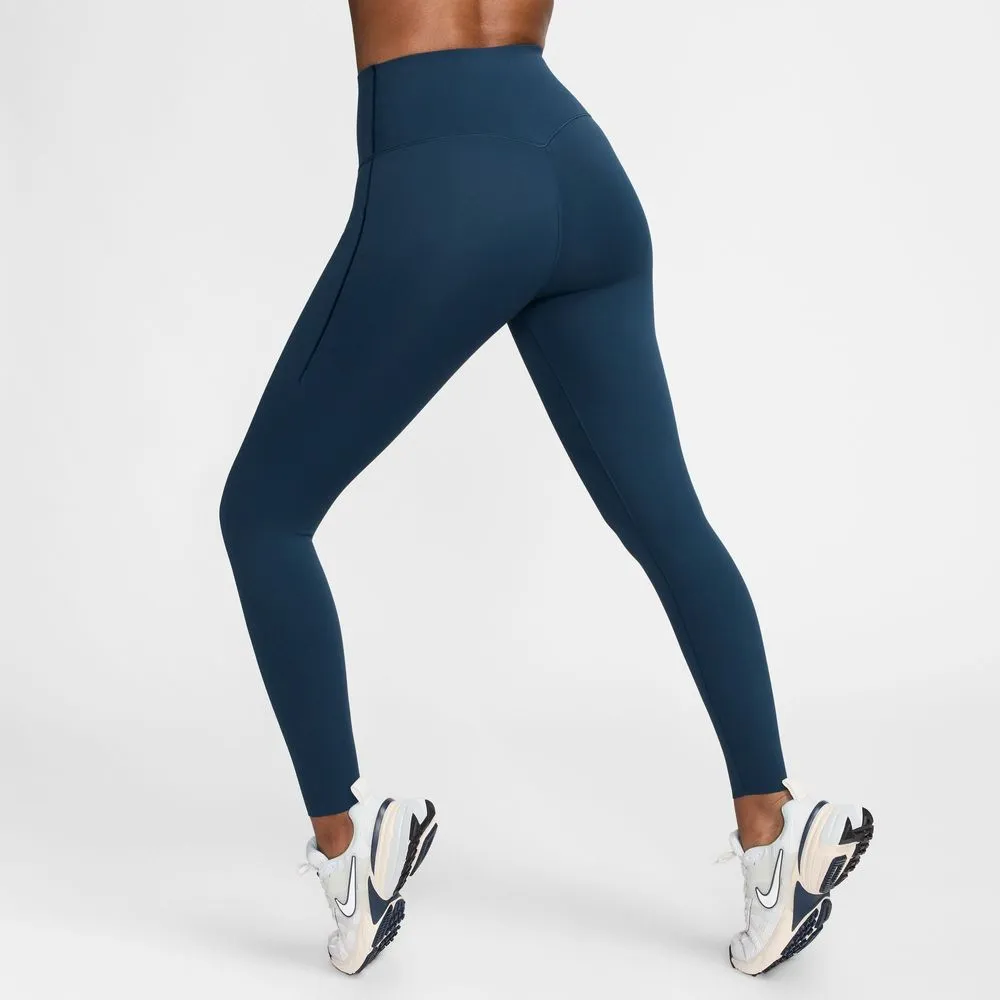 Womens Medium-Support High-Waisted 7/8 Leggings with Pockets - Armory Navy/Black