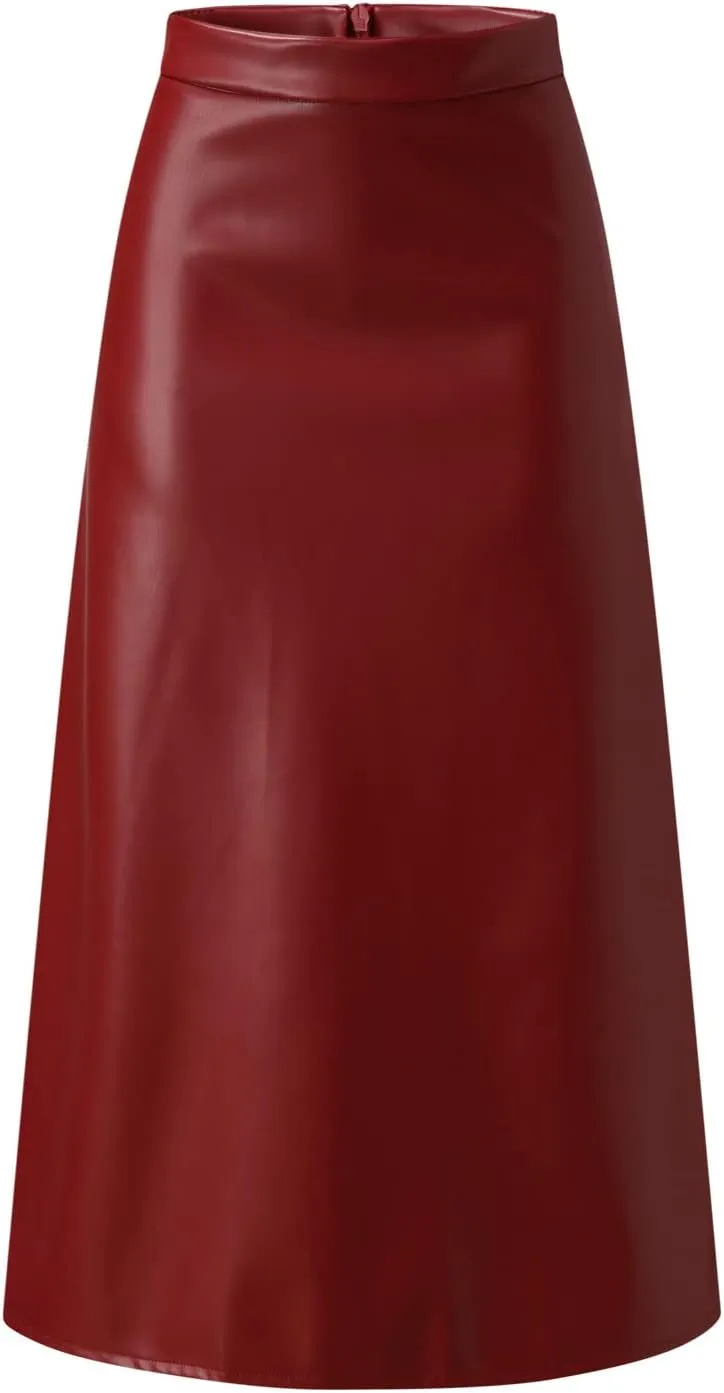 Womens Midi Skirts Women's Midi Skirt Summer Pleated Flowy Elastic High Waisted Skirts with Pockets Black Mini Skirt