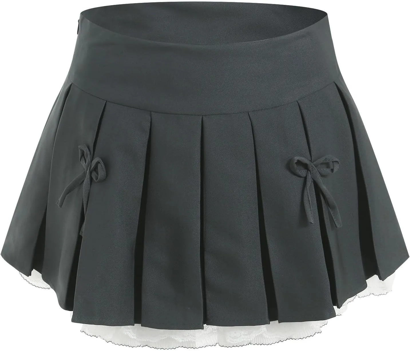 Womens Ruffle Mini Skirt Beach Vacation High Waisted 2025 Trendy Casual Summer Bow Tie Flowy Skirts Slim Skirt