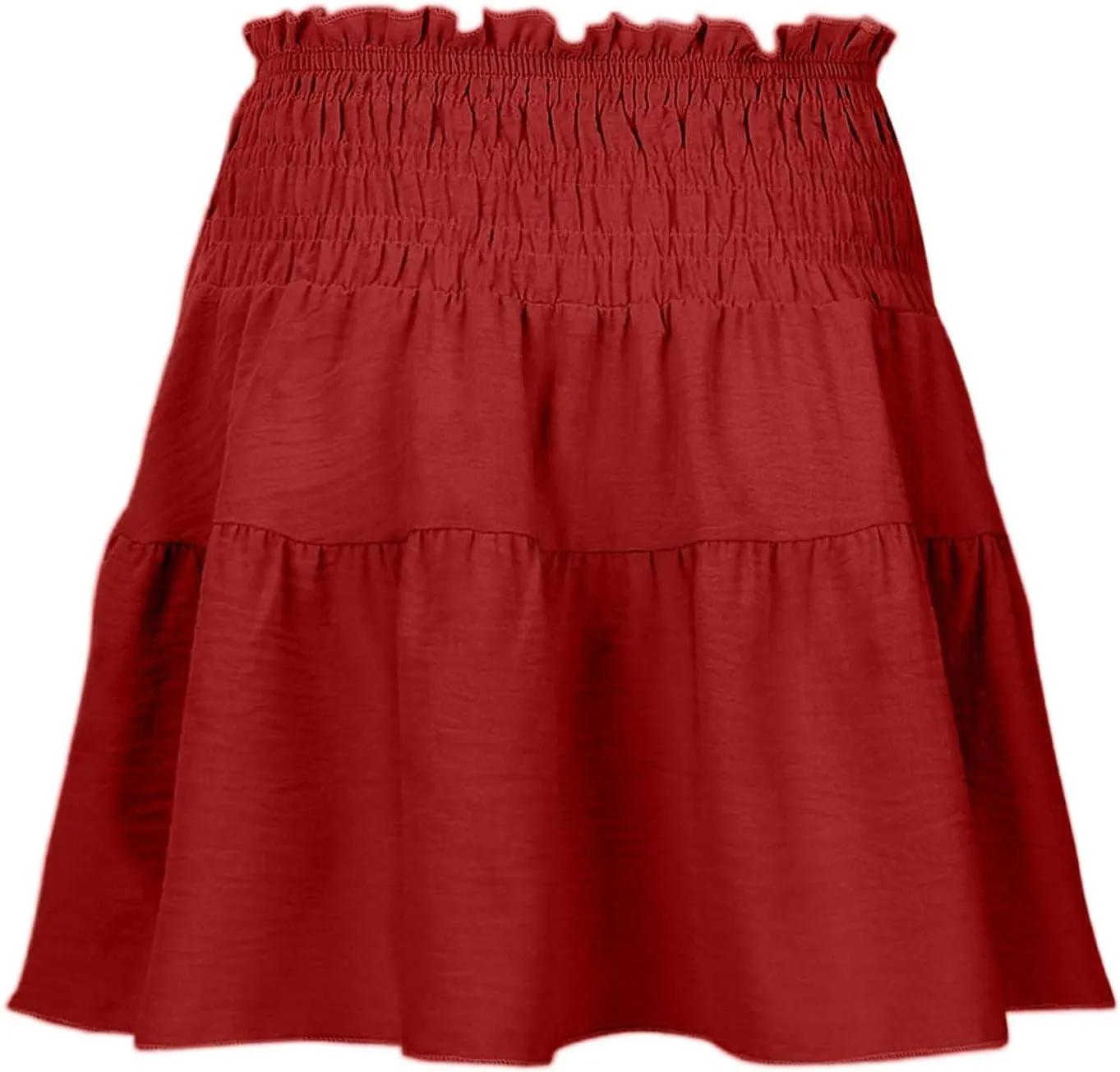 Women's Skirt Flowy A-Line Skirts High Waisted Peplum Mini Dress Summer Casual Y2K Pleated Cute Dress 2025 Fashion