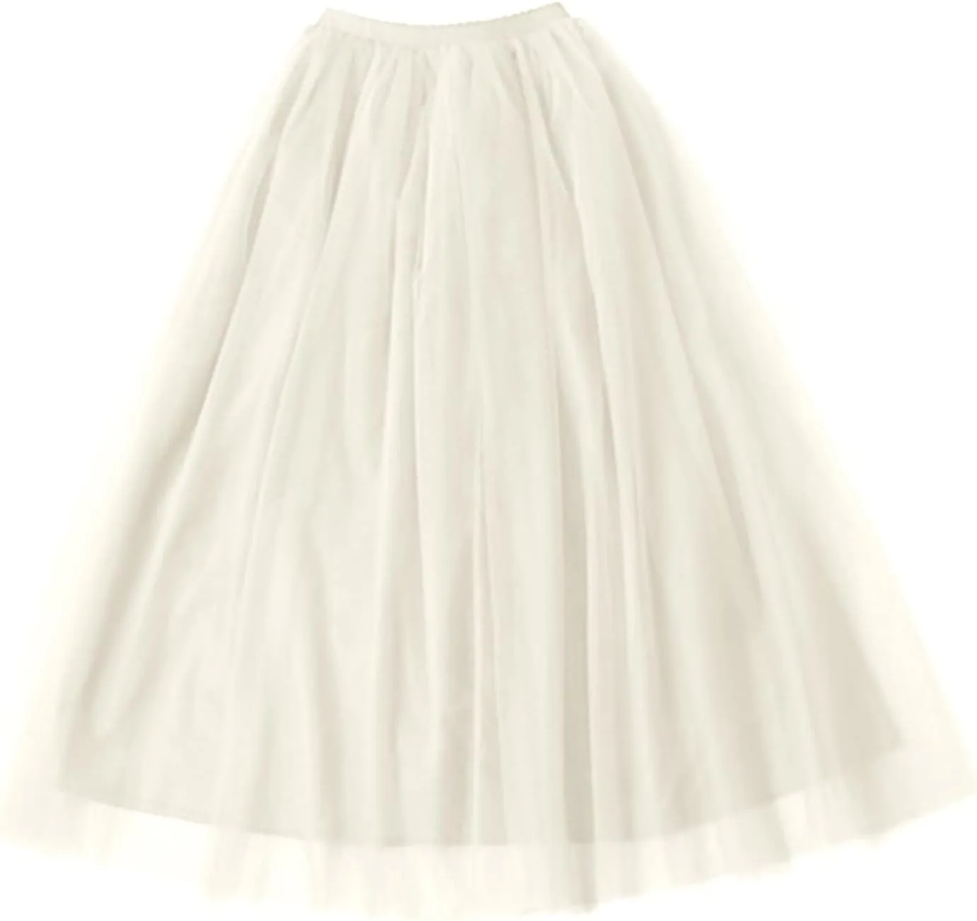 Womens Skirt Tulle Tutu Skirt Pleated Princess Midi Skirts Adult Tutu Dancing Party Evening Tulle Ankle Skirt for Womens