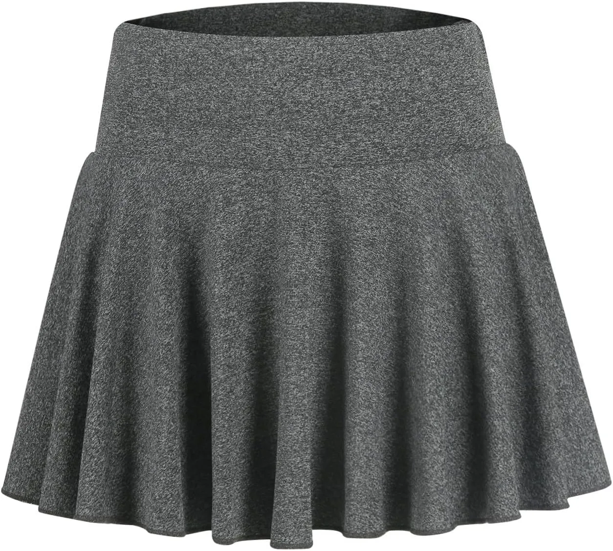 Women's Summer Athletic Loose Trendy Elastic High Waist Solid Color Yoga Fitness Tennis Skirts 2025 Inner Shorts, S-2XL