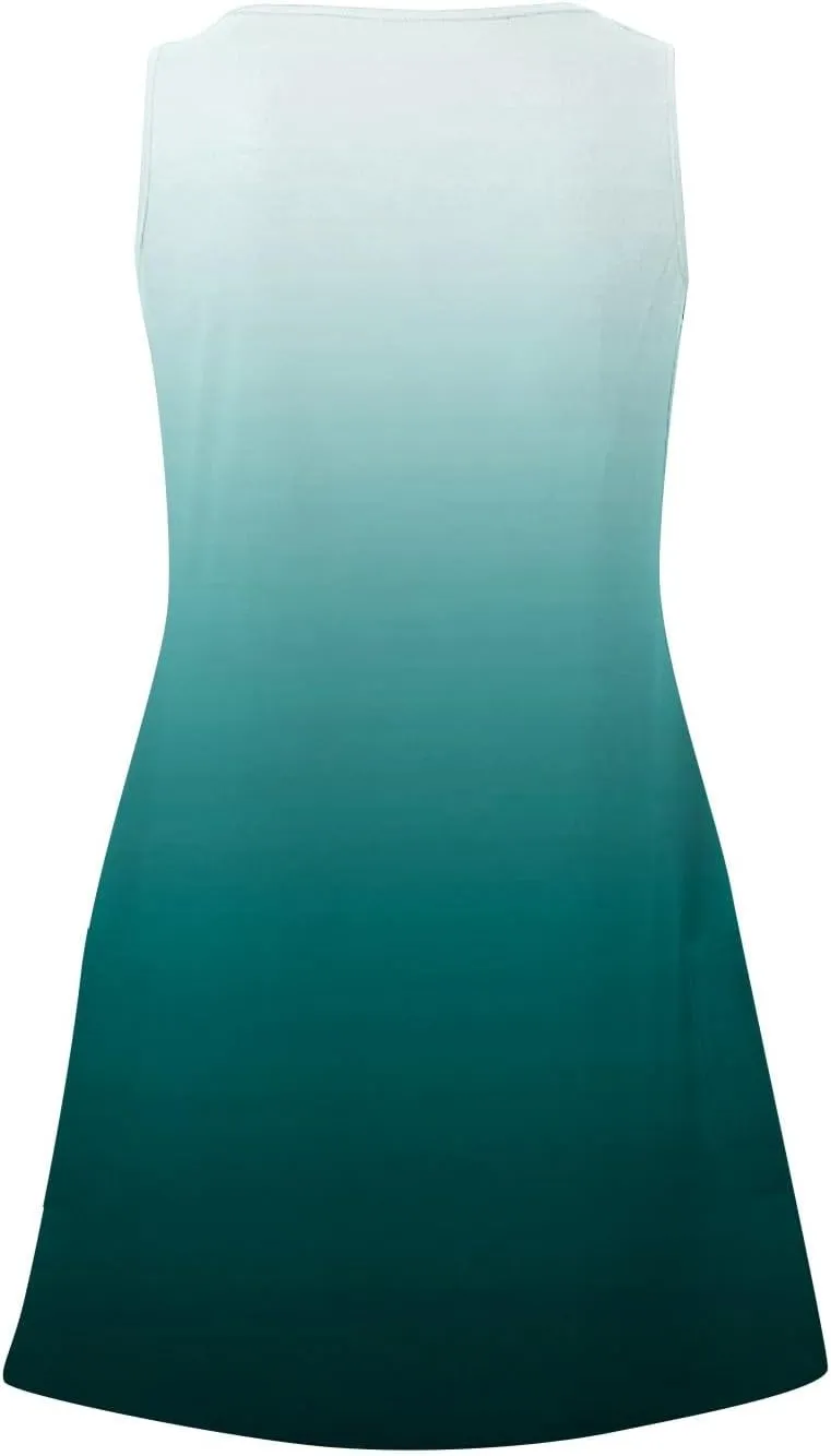 Womens Summer Dresses Casual 2025 Trendy Sleeveless V Neck Sundresses Beach Vacation Mini Tank Dress with Pockets