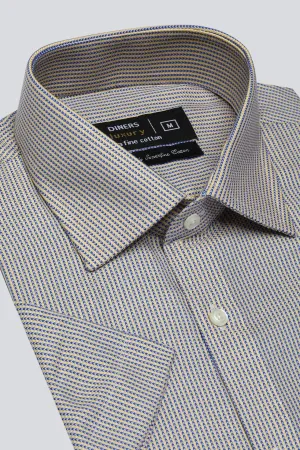 Yellow Texture Formal Shirt