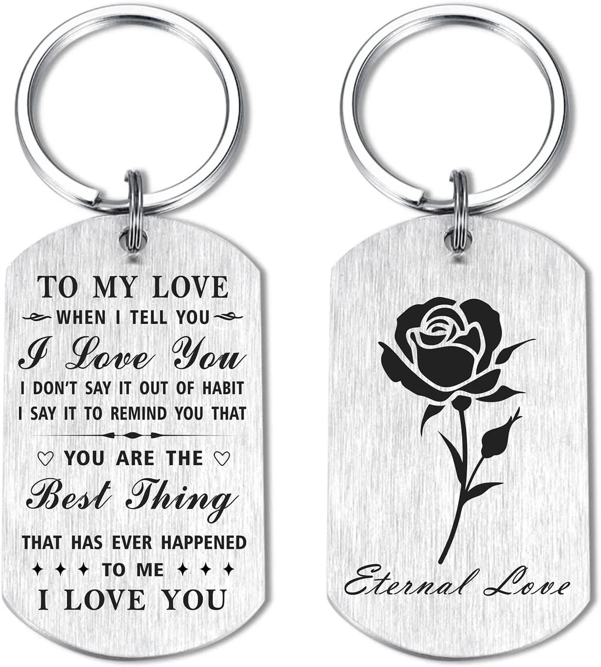 Yobent Girlfriend Gifts I Love My Girlfriend Graduation Birthday Keychain Anniversary Gift Ideas