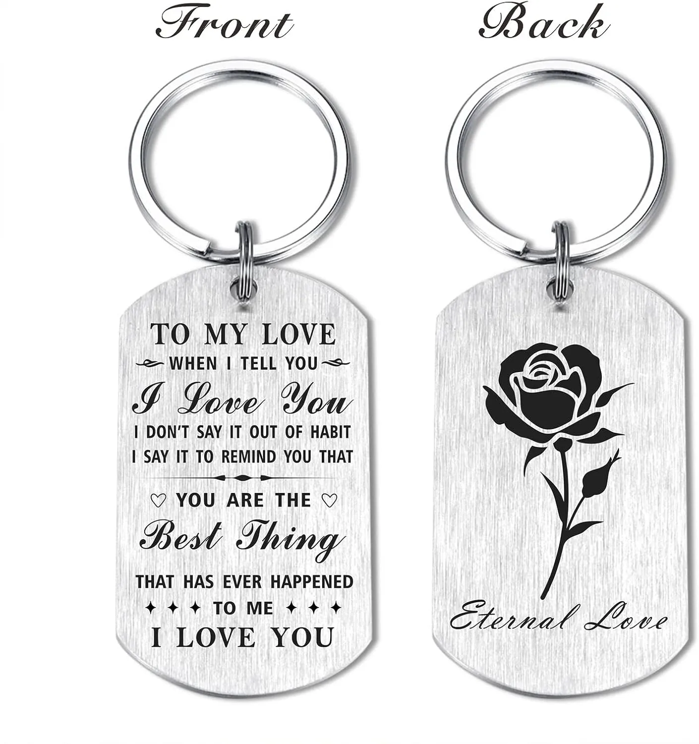 Yobent Girlfriend Gifts I Love My Girlfriend Graduation Birthday Keychain Anniversary Gift Ideas